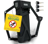 KOHLBURG Antivol pliable pour vélo de 110 cm [anti-coupe-boulon] comme antivol pliable pour vélo électrique et antivol de vélo - Antivol de vélo avec support, 3 clés - Antivol Bike Lock haute sécurité