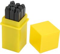 Kohlenstoffstahl 3mm Nummern Punch Metall Stamp Craft Tool Kit mit Gehäuse (Zahlen)