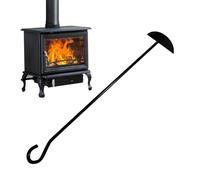 Kohlerake - Outil de pelle robuste à intensif, râteau de nettoyage pour charbon de barbecue, pour four, cuisinière, barbecue d'extérieur