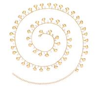 KOHOTA Chaînes de taille pour femme - Plaqué or 14 carats - 70 / 84 / 101 cm - Pour la taille - Bijou de taille bohème - Accessoire de plage d'été, 33.5inches, Laiton, Pas de gemme