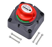 Kohree Interrupteur détachant batterie 12 V-48 V 275 A interrupteur de déconnexion étanche pour voiture camping-car ATV UTV Marine bateau avec 4 boulons de montage (1-ON-OFF)