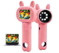 KOHUIPU Microscope pour enfants - Cadeau pour garçons - Grossissement 500x - Écran HD 1080p et écran IPS de 5,1 cm - Microscope portable pour enfants de 3 à 6 ans, 7 à 12 ans - Pour filles et garçons