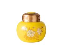 KOHUS Boîte de Thé Ceramic Insulation Lid Leak-Proof Sealed Jar for Chinese Medicine Powder Storage Jar for Wolfberry Bottle, Honey Jar and Vinegar Jar Conteneur de Stockage(A)