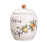 KOHUS Boîte de Thé Ceramic Tea Caddy with Large Capacity, Landscape Blue and White Porcelain Tea Box, Pu'er Black Tea Universal Sealed Multifunctional Storage Jar Conteneur de Stockage(B)