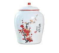 KOHUS Boîte de Thé Ceramic Tea Cans Half A Pound Sealed Cans Moisture-Proof Empty Cans Storage Cans Porcelain Cans Black Tea Green Tea Pu'er Tea Cans Home Conteneur de Stockage(A)