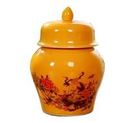 KOHUS Boîte de Thé General Jar New Chinese Style Spiral Sealed Tea Can Ceramic Honey Jar Portable Travel Storage Jar Conteneur de Stockage(B)
