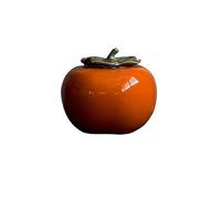 KOHUS Boîte de Thé Good Persimmon Pair Tea Canister Gift Box Packaging Ceramic Creative Wedding Red Persimmon Candy Canister Conteneur de Stockage
