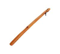 KOHUS Chausse-pied à long manche facile à mettre et à enlever - Pour personnes âgées - Professionnel - En bois - Avec boucle de suspension - Élévateur de chaussures portable, A - 38 cm, Taille unique
