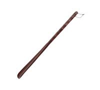 KOHUS Chausse-pied à long manche facile à mettre et à enlever - Pour personnes âgées - Professionnel - En bois - Avec boucle de suspension - Élévateur de chaussures portable, C : 55 cm, Taille unique