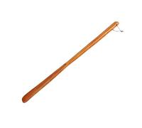 KOHUS Chausse-pied à long manche facile à mettre et à enlever - Pour personnes âgées - Professionnel - En bois - Avec boucle de suspension - Élévateur de chaussures portable, B-55 cm, Taille unique