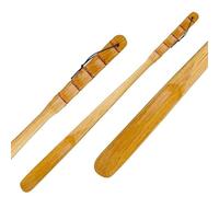 KOHUS Chausse-pied professionnel en bois 55 cm 70 cm Chausse-pied en bois flexible long manche Chausse-pied utile Cuillère à chaussures professionnelle Outils de maison élévateur de chaussures