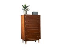 KOHUS Mesas De Noche Para Dormitorio Meuble de Rangement Style Vintage en Bois de Cerisier 80 cm, Commode à Tiroirs pour Salon, Adapté au Balcon, Entrée etc Table D'appoint/Table De Nuit avec Tiroirs