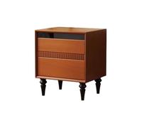 KOHUS Mesas De Noche Para Dormitorio Table De Chevet De Chambre À Coucher en Bois Massif Rétro, Armoire De Chevet Simple De Style Français Table D'appoint/Table De Nuit avec Tiroirs