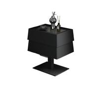 KOHUS Mesas De Noche Para Dormitorio Table De Chevet en Bois Massif Et Cuir Minimaliste, Table De Chevet for Chambre Principale Table D'appoint/Table De Nuit avec Tiroirs(02)