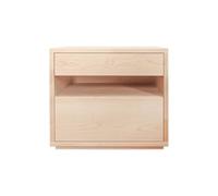 KOHUS Mesas De Noche Para Dormitorio Table De Chevet en Bois Massif, Meuble De Rangement Simple, Étagère De Rangement Table D'appoint/Table De Nuit avec Tiroirs