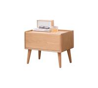 KOHUS Mesas De Noche Para Dormitorio Table De Chevet en Bois Massif, Table De Chevet for Chambre À Coucher, Armoire De Rangement Moderne Table D'appoint/Table De Nuit avec Tiroirs