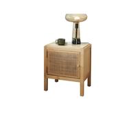 KOHUS Mesas De Noche Para Dormitorio Table de chevet en bois pour chambre à coucher en rotin avec tiroirs