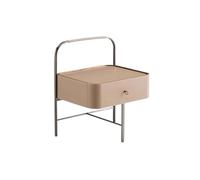 KOHUS Mesas De Noche Para Dormitorio Table de chevet minimaliste en acier inoxydable pour chambre à coucher Table de chevet moderne créative en bois massif Table de chevet Table d'appoint Table de