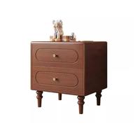KOHUS Mesas De Noche Para Dormitorio Table de chevet rétro en bois massif pour chambre à coucher Style médiéval Meuble de rangement Table d'appoint de lit Table de chevet avec tiroirs