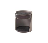 KOHUS Mesas De Noche Para Dormitorio Table De Chevet Ronde en Bois Massif, Meuble De Rangement en Ardoise Simple, Table De Chevet for Chambre À Coucher Table D'appoint/Table De Nuit avec Tiroirs