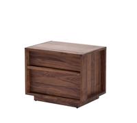 KOHUS Mesas De Noche Para Dormitorio Table De Chevet Simple À Double Tiroir en Bois Massif Table D'appoint/Table De Nuit avec Tiroirs