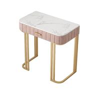 KOHUS Miroir de coiffeuse avec lumières et table de coiffeuse avec 1 tiroir Coiffeuse adolescente avec miroir et tabouret (A)