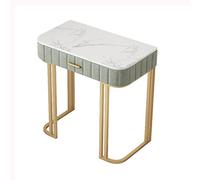 KOHUS Miroir de coiffeuse avec lumières et table de coiffeuse avec 1 tiroir Coiffeuse adolescente avec miroir et tabouret (B)
