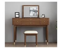 KOHUS Miroir De Courtoisie avec Lumières Et Ensemble De Commode Flip-Top Et Bureau en Un, avec Tiroirs Et Miroirs Pieds Métal Vanité pour Adolescents avec Miroir Et Tabouret(B)