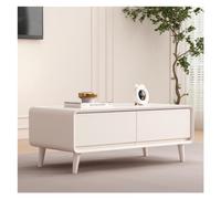 KOHUS Petites Tables d'appoint pour Chambre à Coucher Table Basse Nordique Simple, Blanche, Moderne, for Salon, avec Pieds Table d'appoint pour Chambre d'enfant avec rangeme