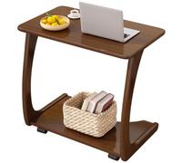 KOHUS Petites Tables D'appoint pour Chambre Meuble d'appoint for canapé, Table Mobile avec roulettes, Table Basse, Salon, Petit Appartement, Table à thé d'angle Table Basse de Salon