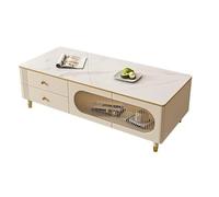 KOHUS Petites Tables D'appoint pour Chambre Table Basse de Salon en Ardoise, Petite Table Basse sur Pied for Chambre à Coucher Simple Table Basse de Salon(A)