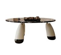 KOHUS Petites Tables D'appoint pour Chambre Table Basse Ronde for Salon, décoration Simple, Table à thé légère et Luxueuse Table Basse de Salon
