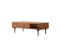 KOHUS Petites Tables D'appoint pour Chambre Table Centrale en Bois Brut Style Rétro 120x60x40cm pour Salon Café Terrasse Table Basse de Salon