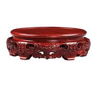 KOHUS Support pour Bonsaï Bonsai PLAFFICHAGE Rond ROTATIBLE Ornement Fleur Bonsai STRANCHE Pierre Support DE Bois en Bois DE FISITNE DE FISHANCE Crises CARLES Support pour Plantes en Pot(39cm)