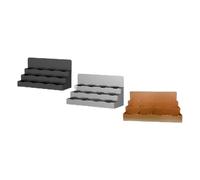 KOHUS Titulaire de la Carte de Visite Département des Ventes Front Desk Boîte à Cartes de Visite Business Desktop Card Seat Multi-Grid Storage Business Card Rack Set Table Titulaire de la Carte(Gold)