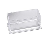 KOHUS Titulaire de la Carte de Visite Portable Transparent Porte-Cartes de Visite présentoir Bureau Bureau comptoir Porte-Cartes de Visite Bureau Support boîte Titulaire de la Carte