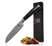 KOI ARTISAN Couteaux de chef Santoku - Couteau Santoku à lame tranchante de rasoir de 12,7 CM