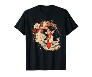 Koi Asian Carpe Koi Fish Sakura Cherry Blossom Season T-Shirt