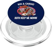 Koi & Cardio Keep Me Movin' Funny Koi Lover PopSockets PopGrip pour MagSafe