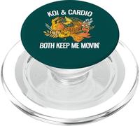 Koi & Cardio Keep Me Movin' Funny Koi Lover PopSockets PopGrip pour MagSafe