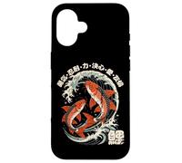 Koi Fish Kanji Carpe rétro Anime Japon Souvenir Coque pour iPhone 16