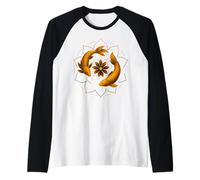 Koi Fish Mandala Symbole Harmonie Zen Energie Manche Raglan