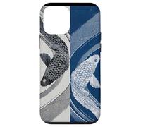 Koi Fish Yin-Yang Japonais Ukiyo-e Traditionnel Style Vintage Coque pour iPhone 12 Mini