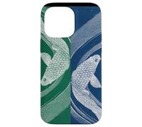 Koi Fish Yin-Yang Japonais Ukiyo-e Traditionnel Style Vintage Coque pour iPhone 14 Pro Max