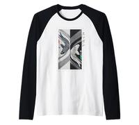 Koi Fish Yin-Yang Japonais Ukiyo-e Traditionnel Style Vintage Manche Raglan
