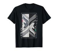 Koi Fish Yin-Yang Japonais Ukiyo-e Traditionnel Style Vintage T-Shirt