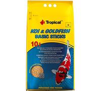 Koi&Goldfish Basic Sticks 10L / 800g - Aliment de Base Flottant pour carpes koï et Poissons d'étang