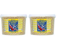 Koi&Goldfish Basic Sticks 11L / 900g - Aliment de Base Flottant pour carpes koï et Poissons d'étang (Lot de 2)