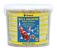 Koi&Goldfish Basic Sticks 5L / 430g - Aliment de Base Flottant pour carpes koï et Poissons d'étang