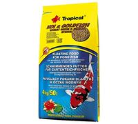 Koi&Goldfish Wheat Germ&Garlic Sticks 4kg - Aliment Flottant à l'ail pour carpes koï et Poissons d'étang